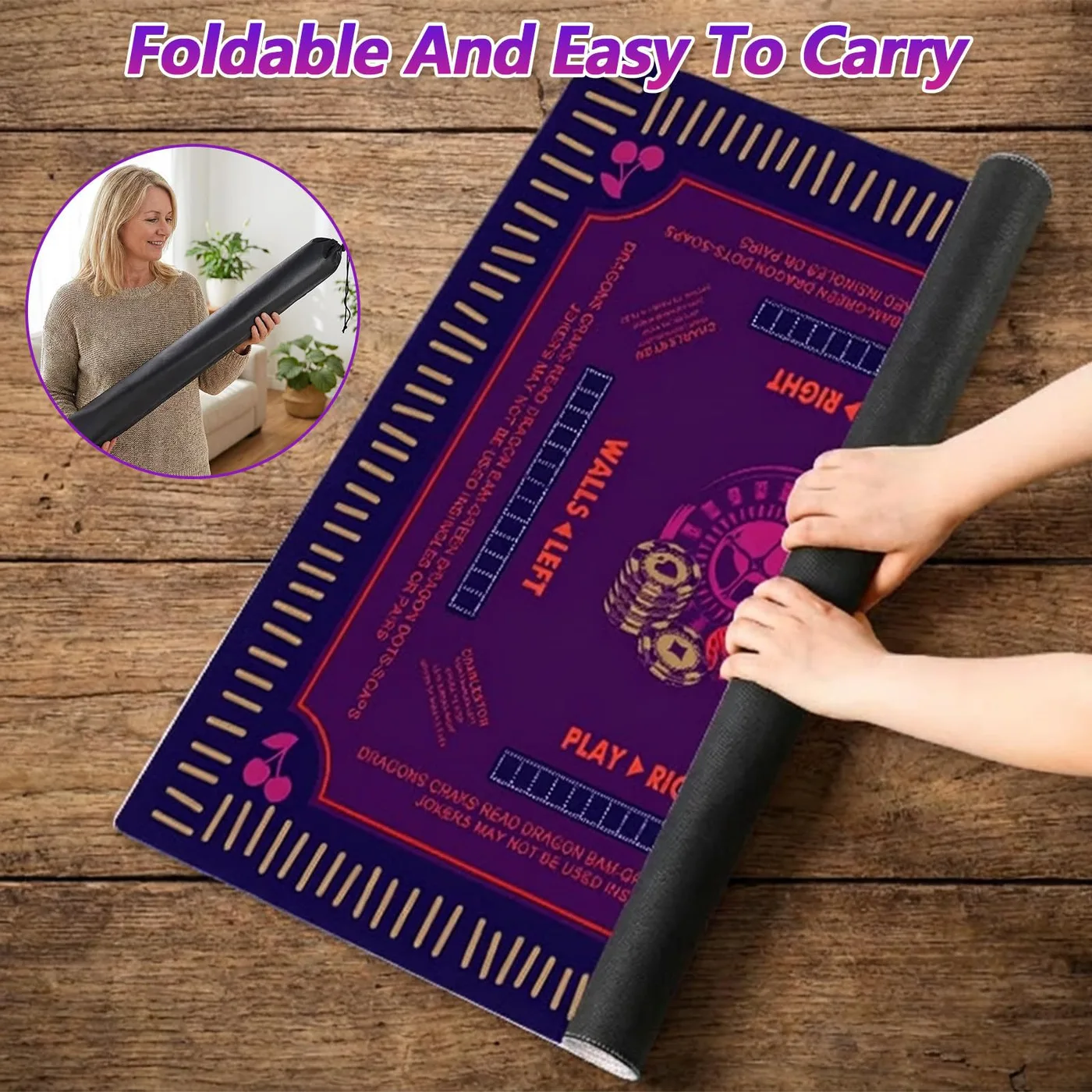 Luxurious Red Series Foldable Portable Waterproof  detail