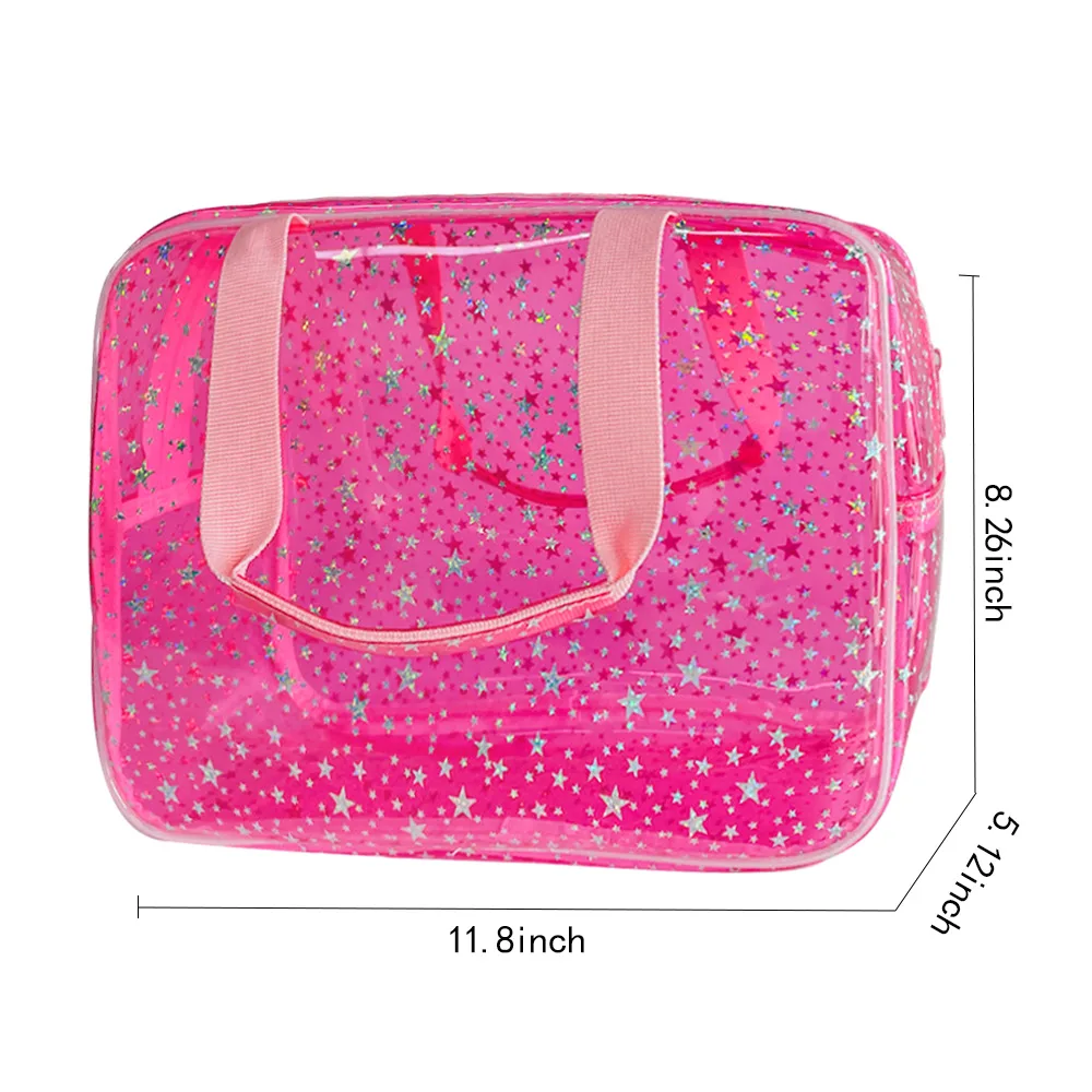Wholesale Iridescent Star Transparent PVC Mahjong detail