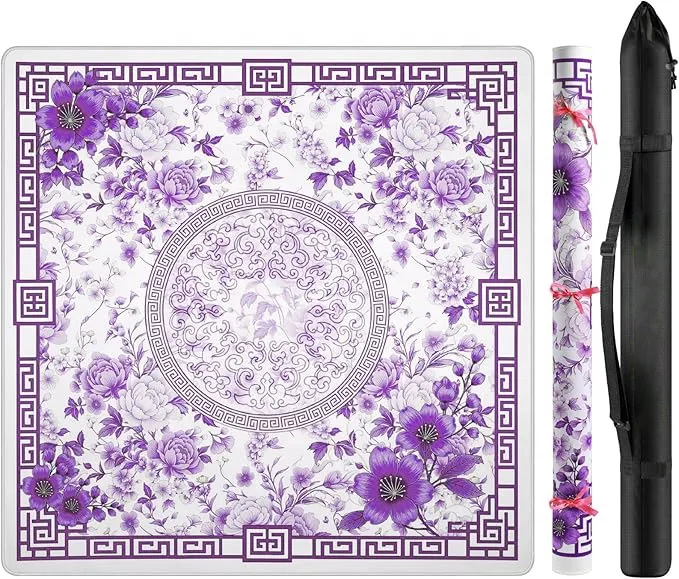 Classic Rubber Mahjong Table Mat Without Wrinkles, Portable Mahjong Mat Available in Stock and Ready for Immediate Delivery.