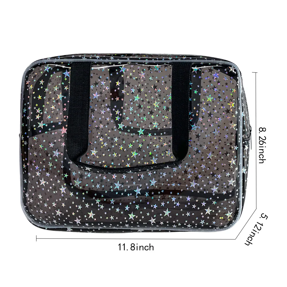 Wholesale Iridescent Star Transparent PVC Mahjong detail