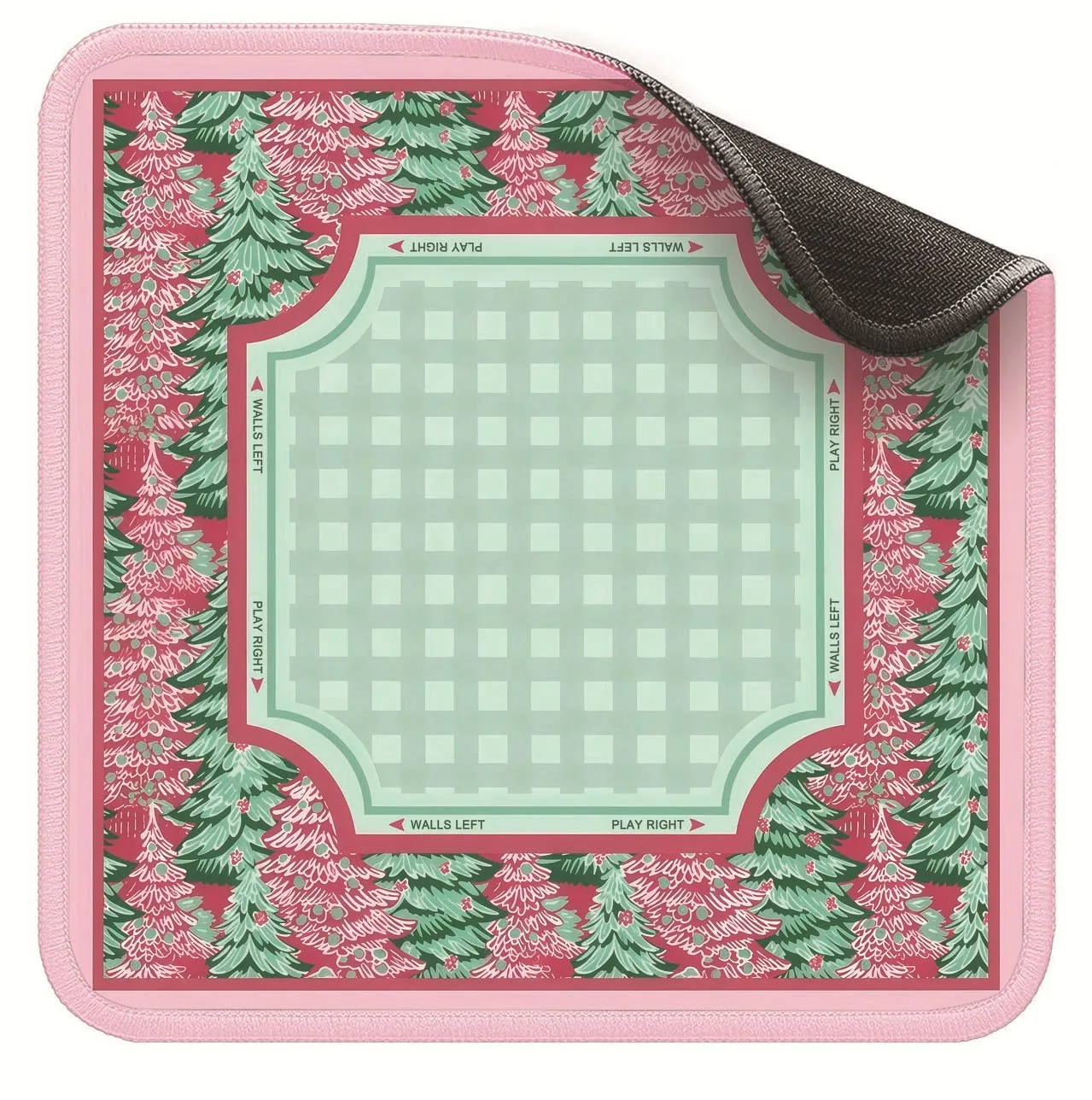 Customized Modern Luxury Rubber Check Pattern American Mahjong Mat-Multiple Styles Available for Entertainment Use Waterproof