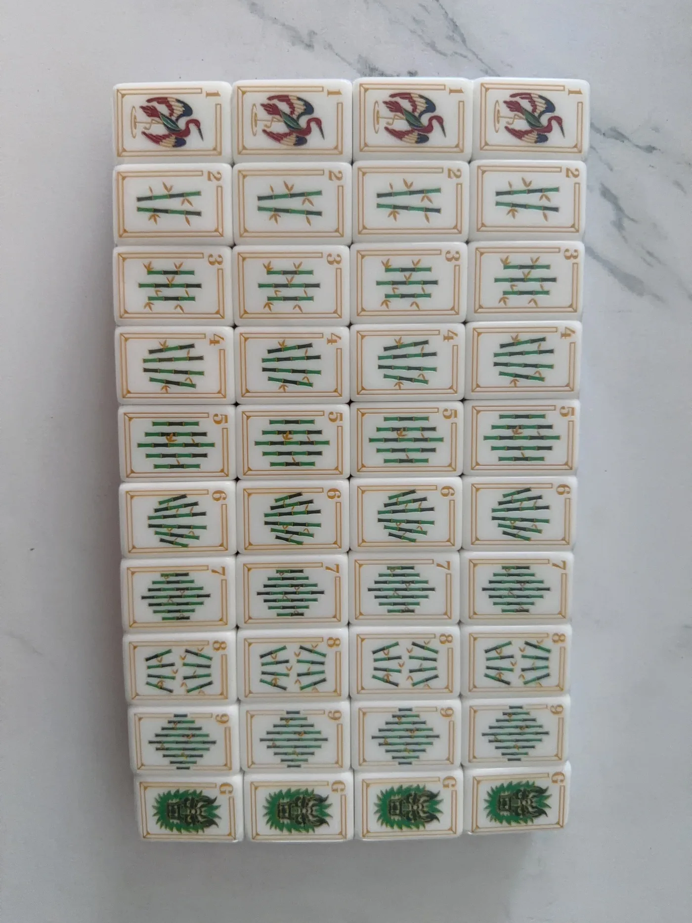 Custom Dual Layer Acrylic American Mahjong Set 160 detail
