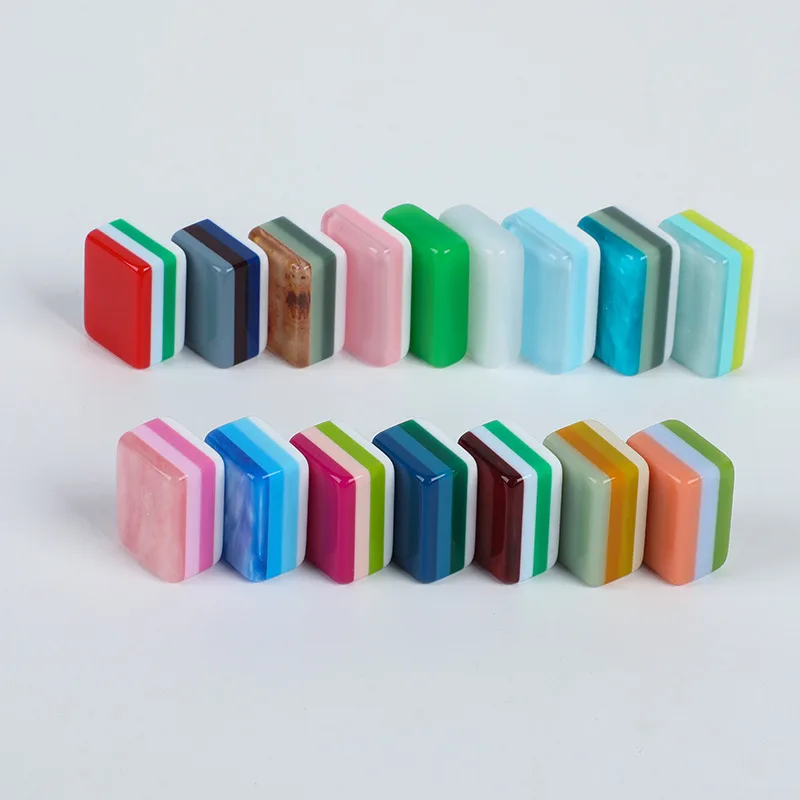Premium Three-Layer Acrylic US Mahjong Set Emerald detail