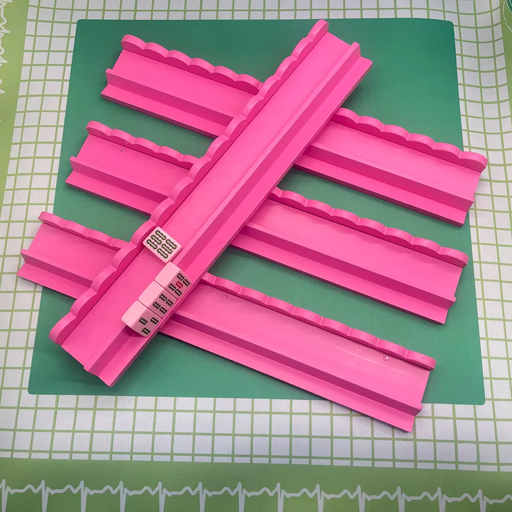 20 Inch White Luxury Modern Wooden Mahjong Racks a detail