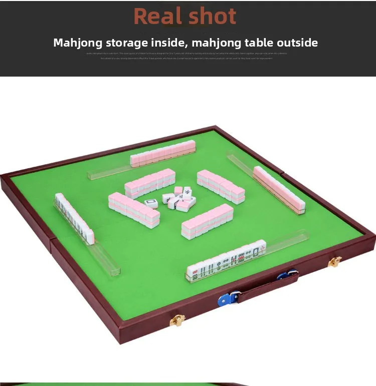 Portable Foldable Luxury Modern Mahjong Table with detail