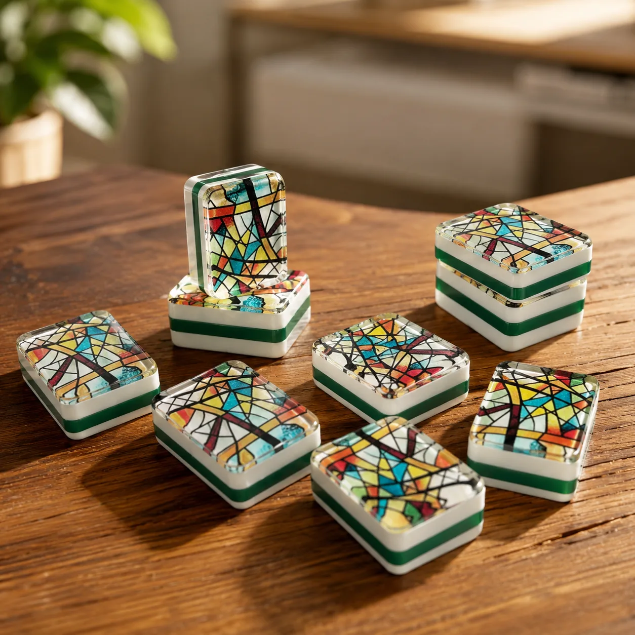 Colored Glazed Glass Color Window Glass American M detail